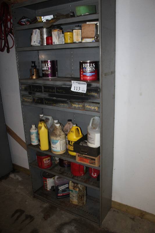 lot 113 image: 6-Shelf Metal Cabinet
