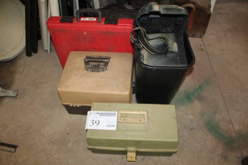 lot 39 image: Empty Toolboxes, Tackle Box