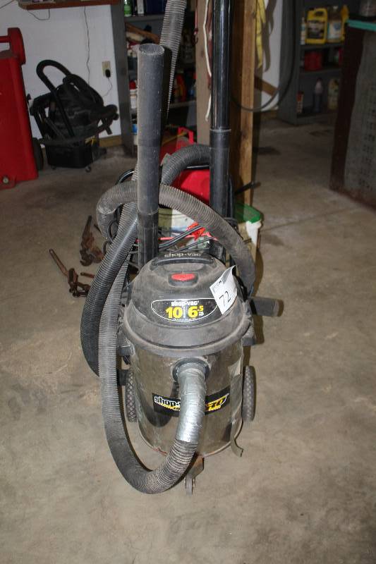 lot 72 image: Shop Vac 10-Gallon 6.5 hp WetDry Utility Vac