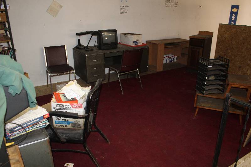 lot 123 image: Furniture Includes 2-Desks, 3-Chairs, Cabinets