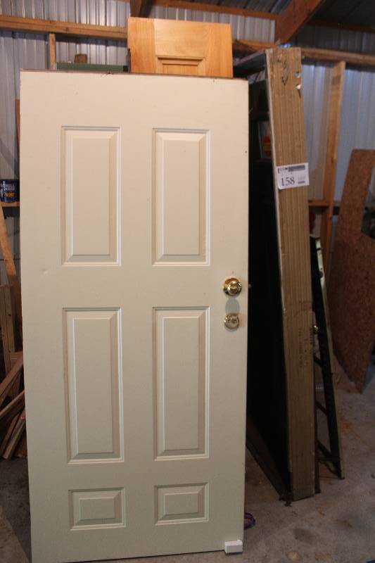 lot 158 image: Lot of (5) House Doors, Various Sizes, Styles