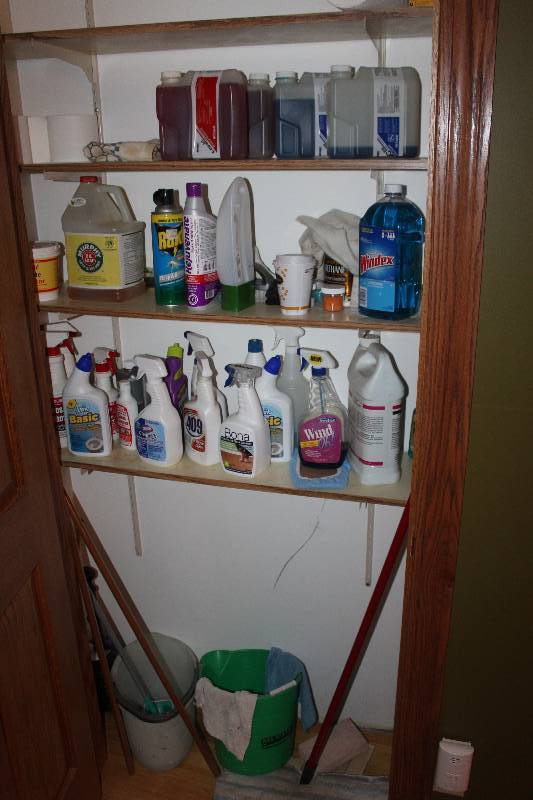 lot 244 image: Household Cleaning Supplies, Mops, Buckets