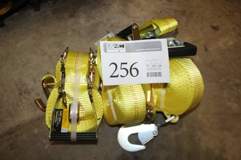lot 256 image: Smart Straps 27ft. Nylon 3333lb Commercial Ratchet Tie Down
