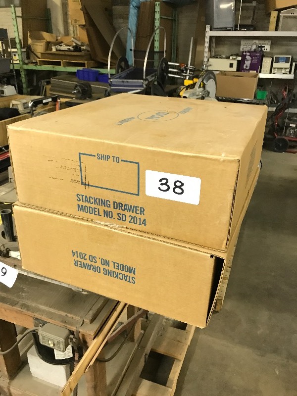 2 boxes of stacking drawers