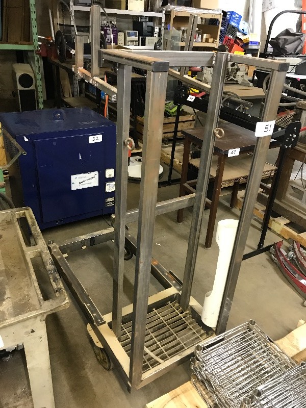 Shop rack on wheels