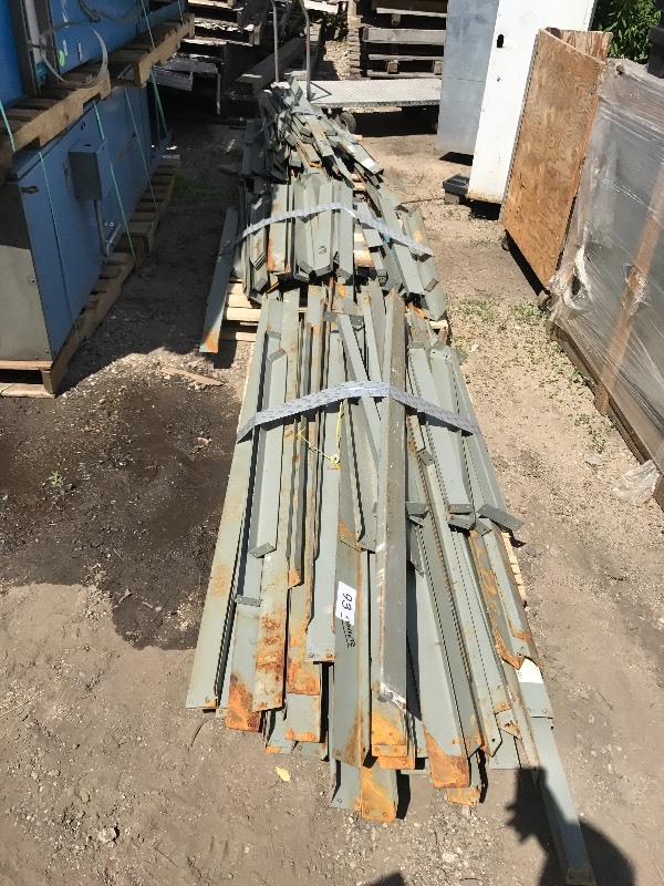 Large lot of metal shelving
