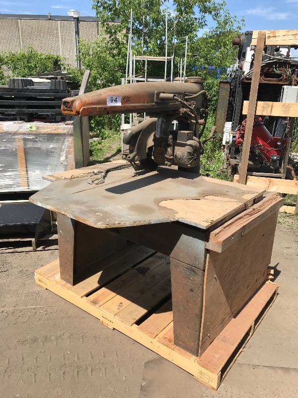 Large radial arm saw