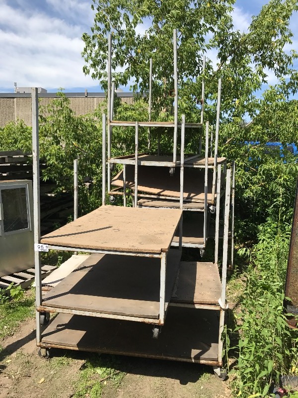 6 shop tables  carts