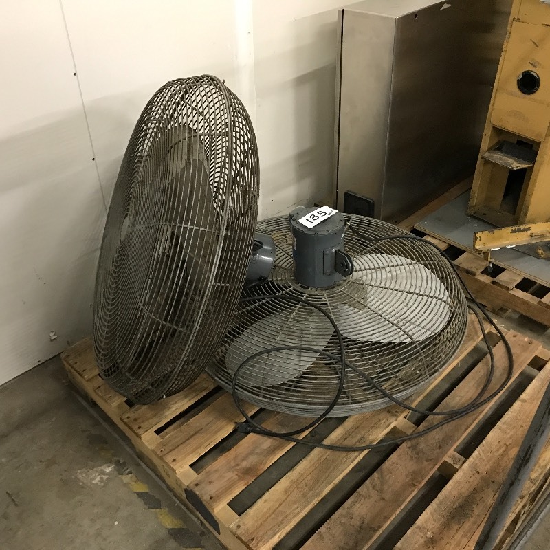 2 large commercial fans