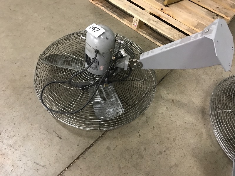 Wall mount garage fan