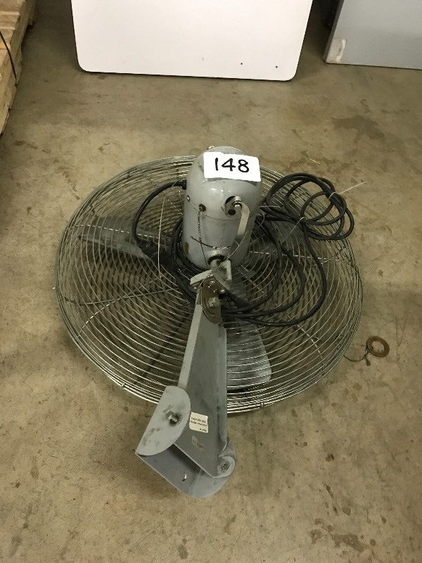 Wall mount garage fan