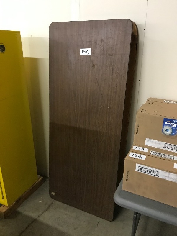 2 wooden folding tables