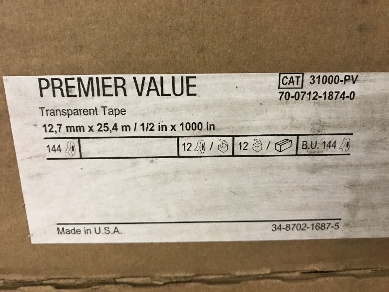 2 CASES of scotch style tape