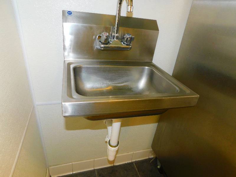 lot 200 image: NSF STAINLESS HAND SINK WITH FAUCET