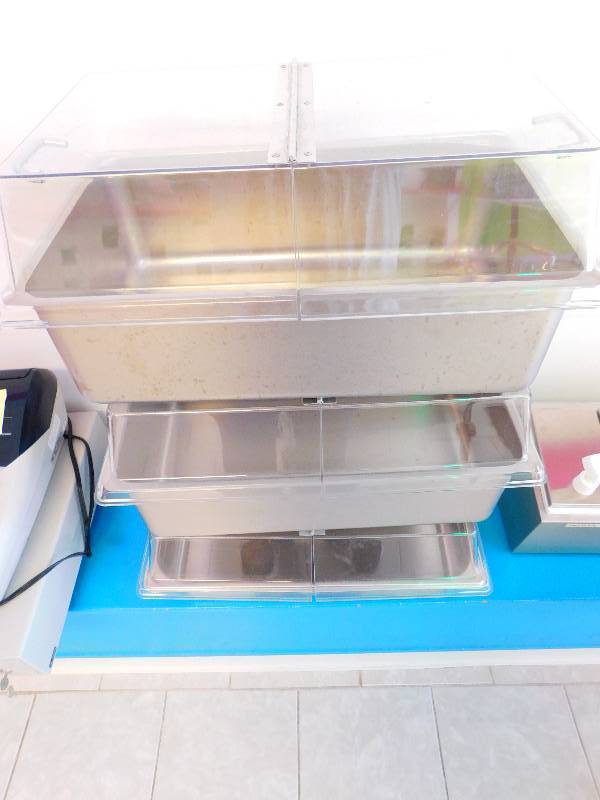 lot 244 image: STEAM TABLE INSERTS WITH LIDS