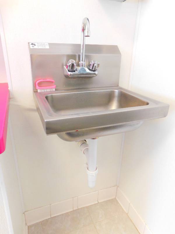 lot 260 image: NSF STAINLESS HAND SINK WITH FAUCET