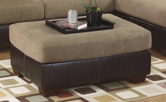 lot 18 image: New Sanya Oversized Chair and Ottoman by Ashley
