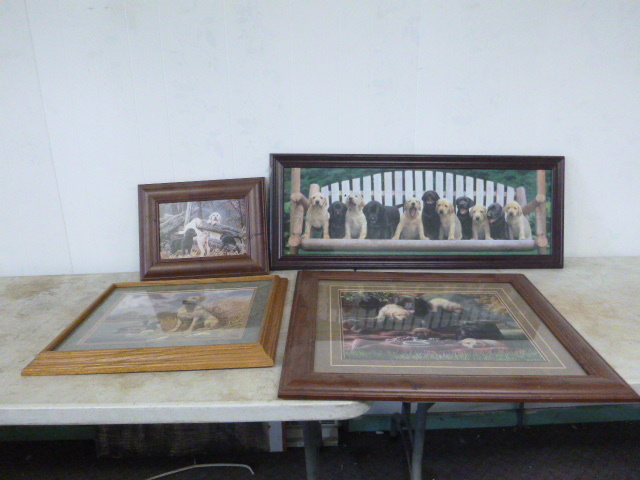 lot 10 image: 7 Framed Lab Pictures