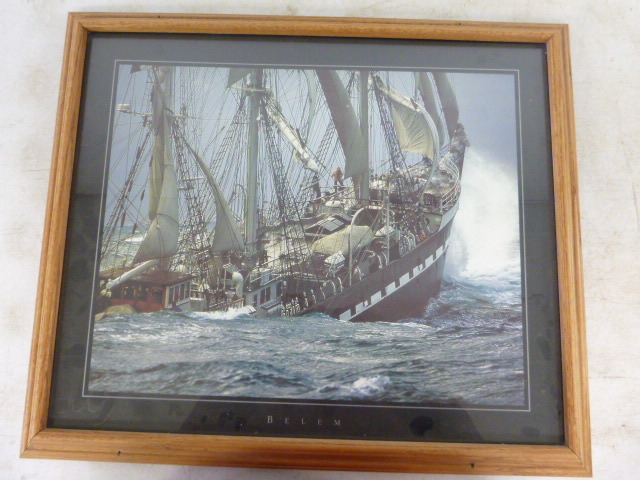 lot 11 image: Belem Framed Print