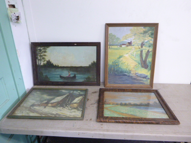 lot 33 image: 4 Framed Pictures