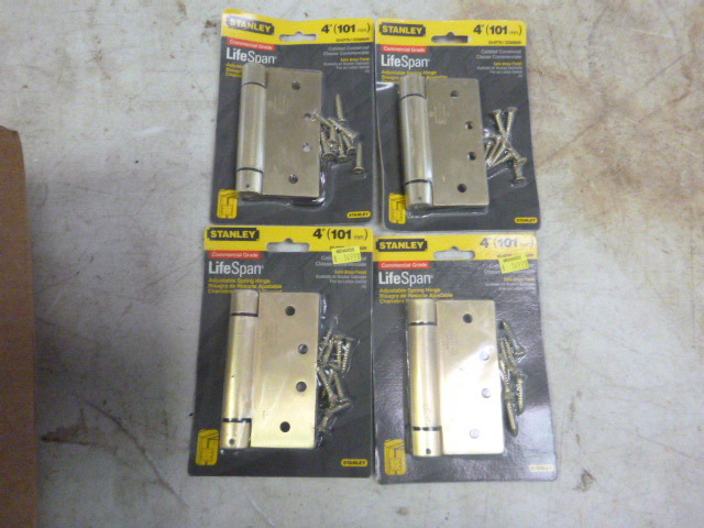 lot 83 image: 4 Stanley Life Span Adjustable Spring Hinges