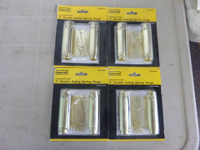 lot 84 image: 4 Packs of Project Pro 3 Double Acting Spring Hinges
