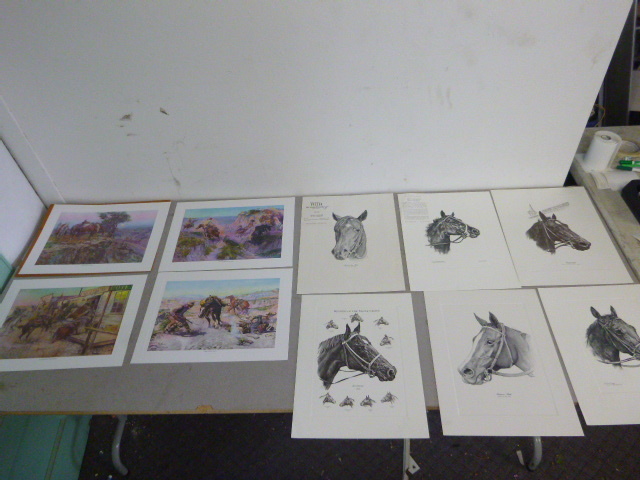 lot 94 image: 10 Horse and Western Prints