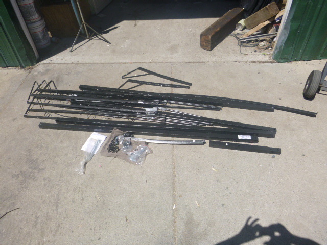 lot 122 image: Steel Wall Gazebo