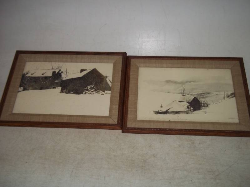 lot 15 image: 2 pictures of a North Dakota homestead in early 1900