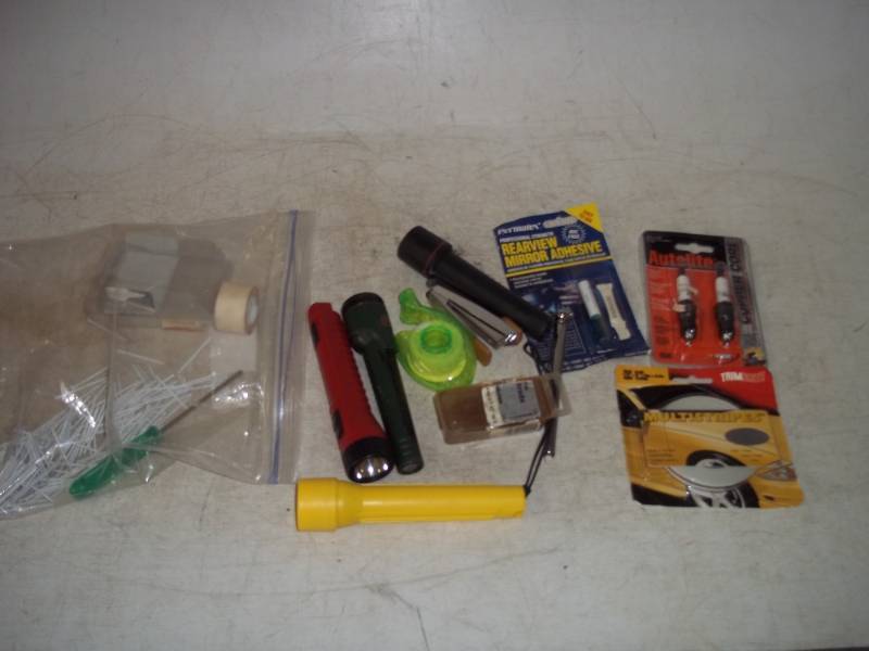 lot 63 image: Lot of Flashlights, nails, etc