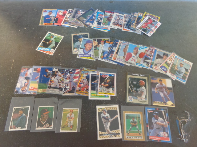 Baseball Cards and Stamps Infielder Collection