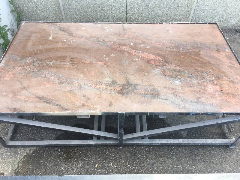 Granite Countertop Table - HEAVY DUTY approximately 5 x 10