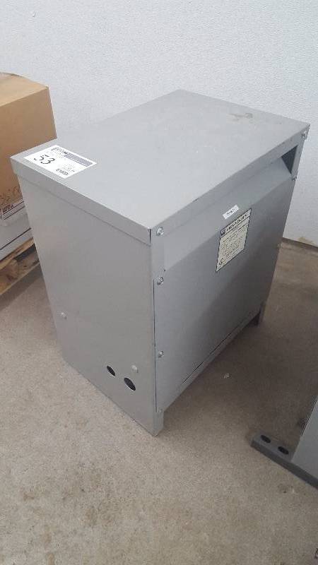 lot 53 image: EGS, Sheilded K Factor,  Hevi-Duty 3 Phase 30KVA Transformer
