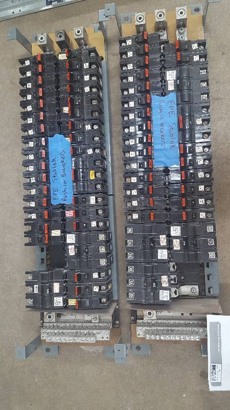 lot 60 image: Lot of (2) FPE Stablor Push in Breakers