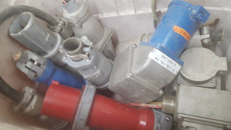 lot 84 image: Lot of (8) Three Phase Power Connectors