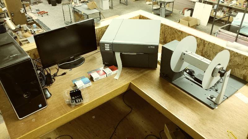 lot 20 image: Primera LX900 Label Printer with Rewinder and PC