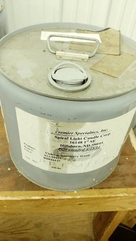 lot 215 image: 8 lbs of Violet Raspberry Wood Fragrance Oil