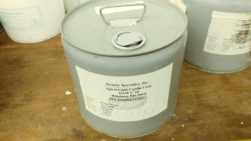 lot 218 image: 23.7lbs of Peach Nectar Fragrance Oil
