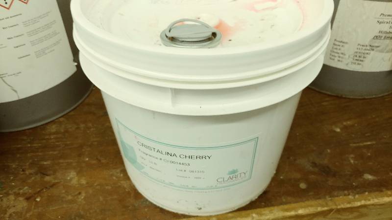 lot 220 image: 18.55lbs of Cristalini Cherry Fragrance Oil