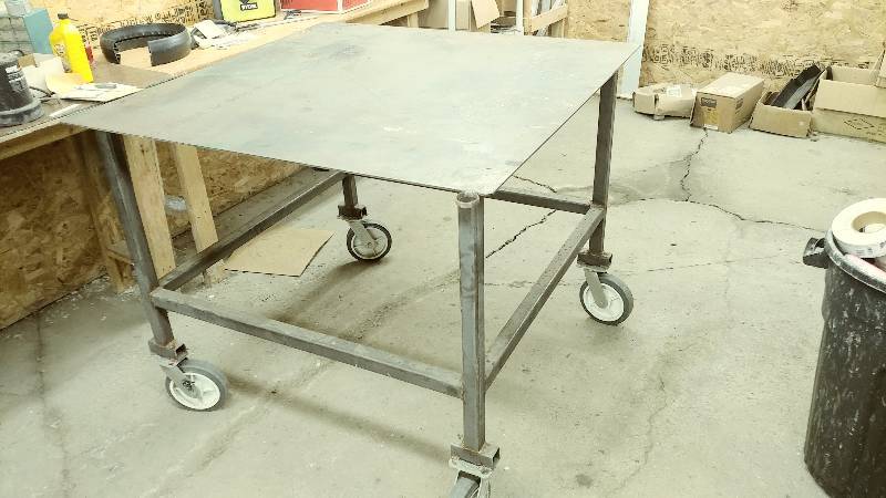 lot 93 image: Steel Work Station on Casters