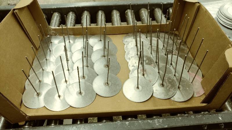 lot 418 image: 23 - 5in and 24 - 6.5in Candle Pins with Base
