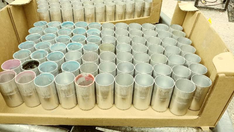 lot 302 image: 77 Seasoned 2x3.5 Candle Molds