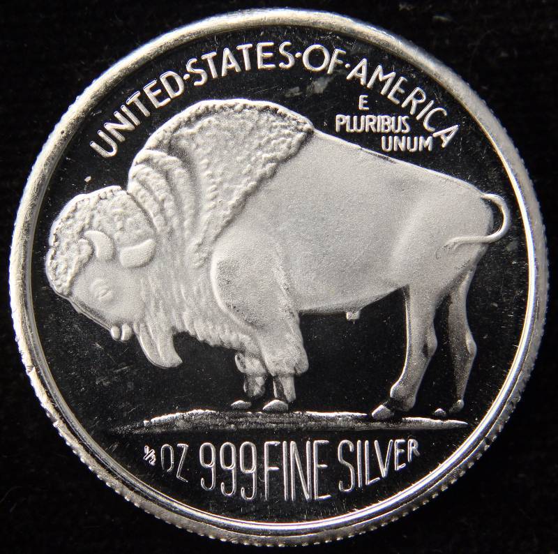 12 OZ. .999 FINE SILVER INDIAN BUFFALO ROUND