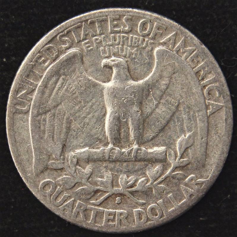 1939-S WASHINGTON SILVER QUARTER XF