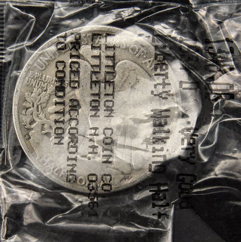 1934-D WALKING LIBERTY SILVER HALF DOLLAR VG