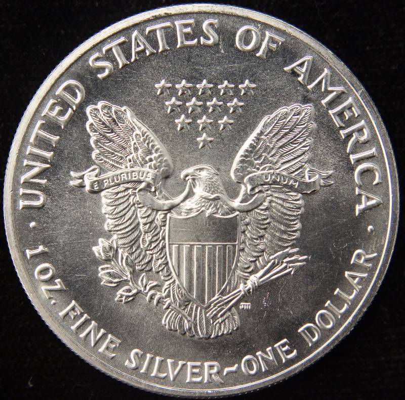 1989 AMERICAN SILVER EAGLE .999 FINE SILVER 1 TROY Oz.