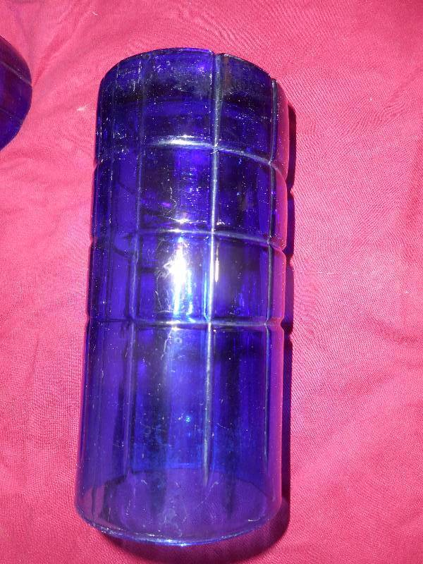 7 HEAVY COBALT BLUE GLASSES