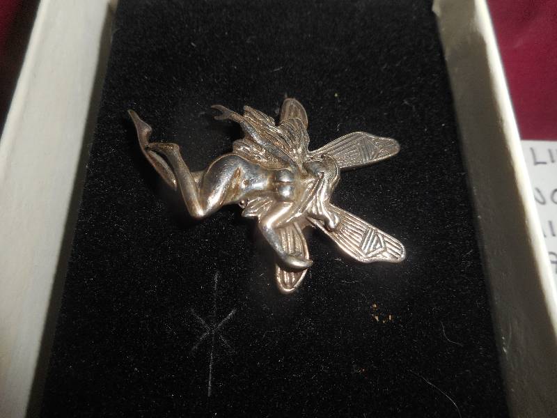 STERLING SILVER FAIRY PIN