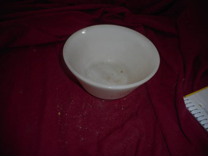 VINTAGE BOWLUS ELEVATER MILK GLASS BOWL