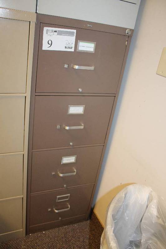 Hon Locking 4-Drawer Metal File Cabinet